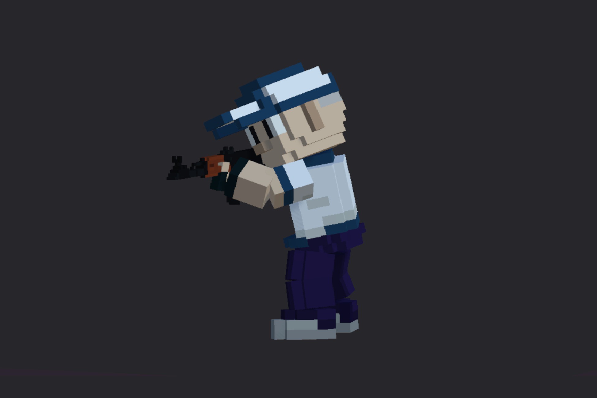 Blocky Guys Unity FREE Guy with a Gun - Voxel Character | 3D Humanoids | Unity Asset Store