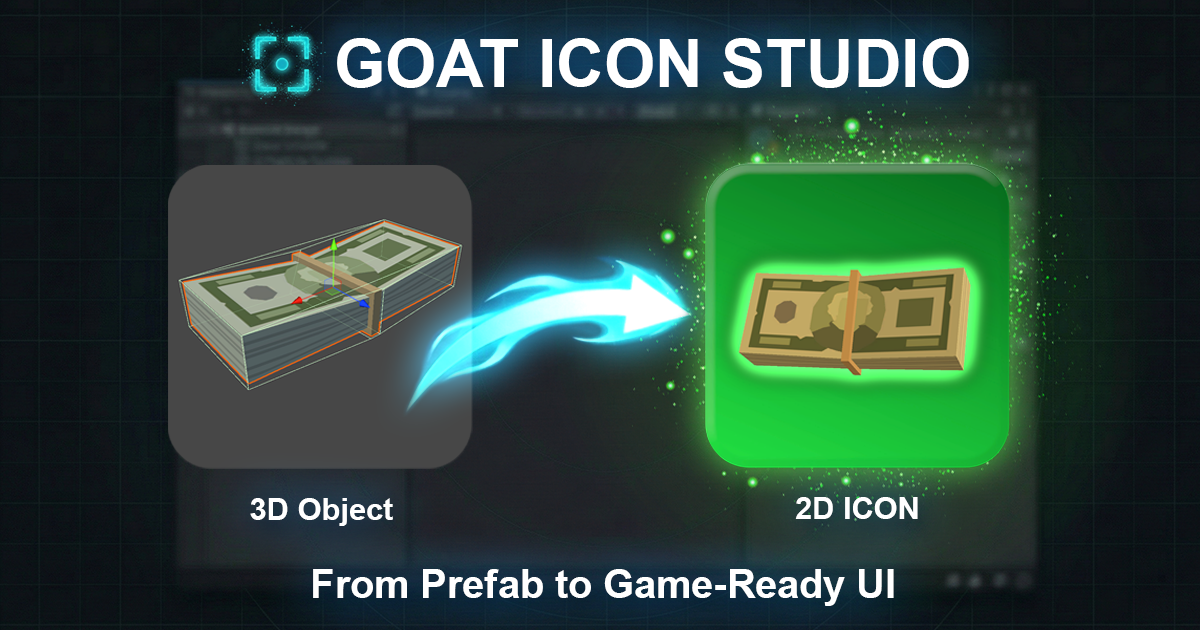 GOAT Icon Studio – 3D to 2D Icon Generator | 2D GUI | Unity Asset Store