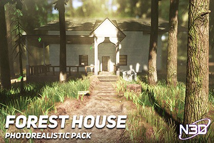 Realistic Survival Forest House Pack – Nature & Interior – NEON3D