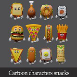 Cartoon characters snacks