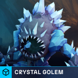 Stylized Fantasy Crystal Golem