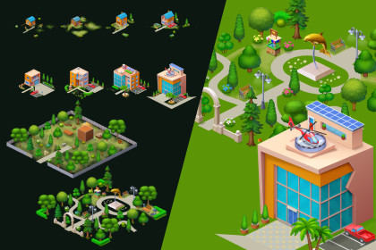 Isometric Building Evolution Pack
