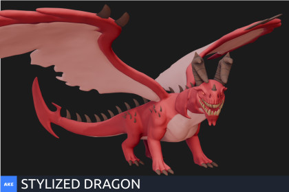 Stylized Dragon - Fantasy RPG Creature by Ake