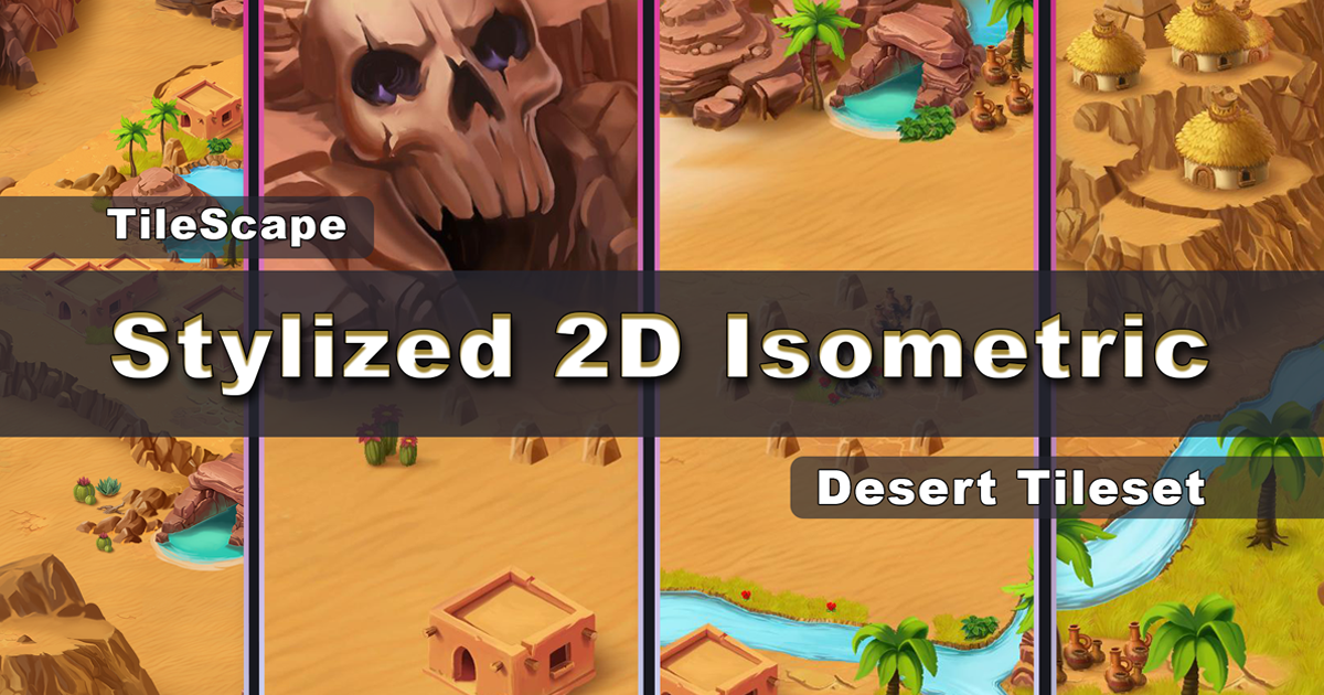TileScape: Stylized 2D Isometric Desert Tileset | 2D Environments ...