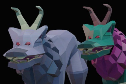 Enemy Low Poly #02 - Wolf Variation