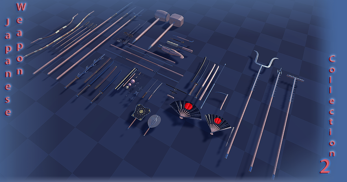 Japanese Weapon Collection 2 3d Weapons Unity Asset Store Japanese Weapon Collection 2 3d Weapons Unity Asset Store