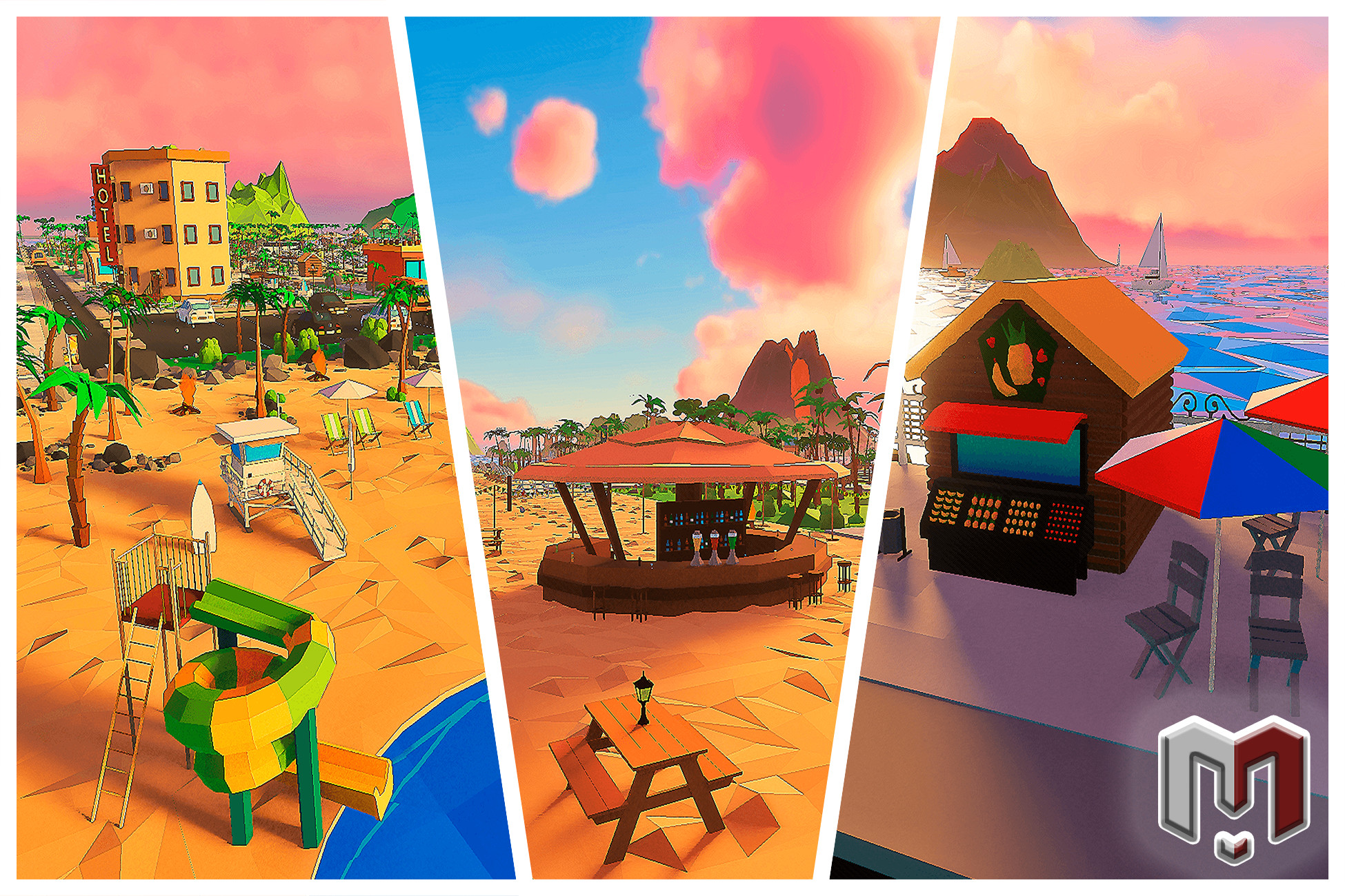 Low Poly Resort. Islandville