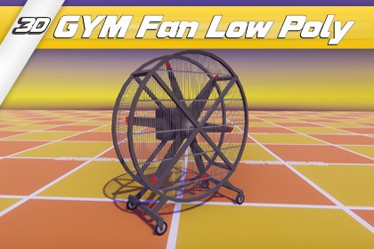 GYM Fan Low Poly