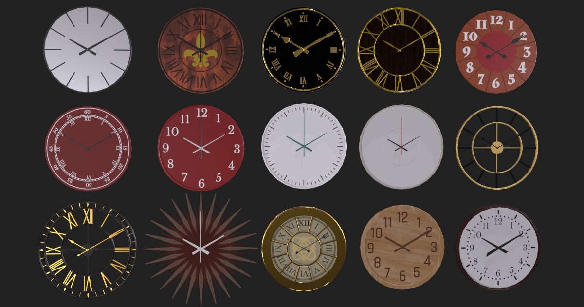 Clocks | 3D Interior | Unity Asset Store