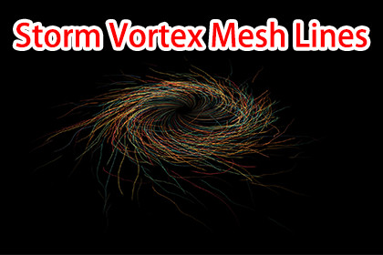 Storm Vortex Mesh Lines By maything