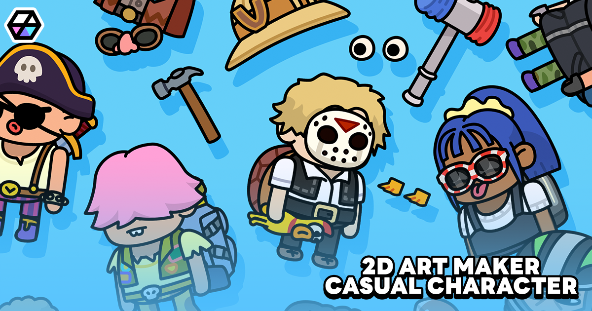 2D Art Maker - Casual Characters | 2D Characters | Unity Asset Store