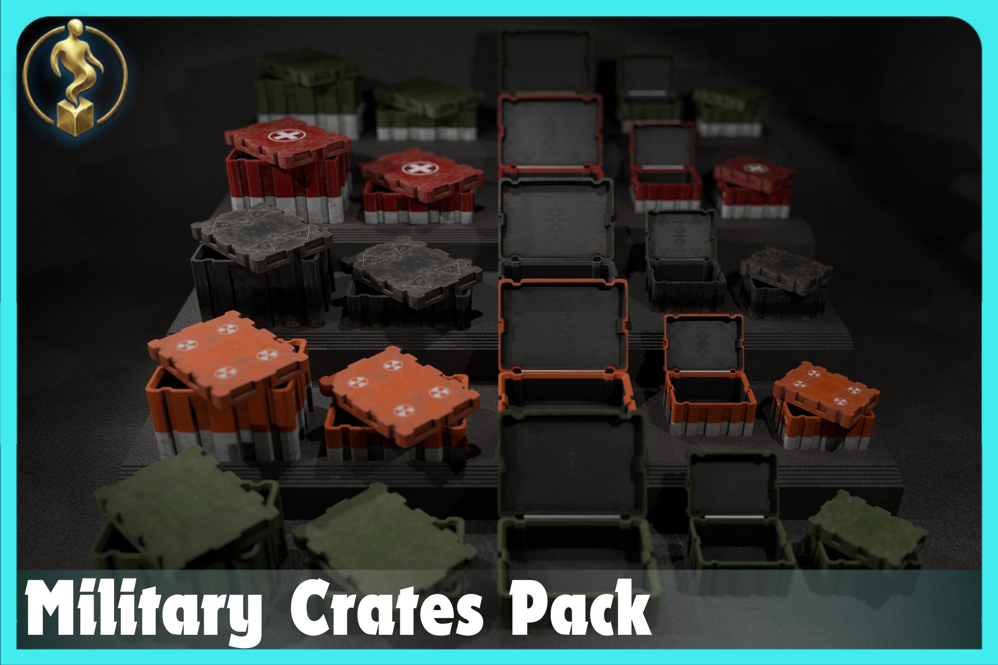 Military Crates Pack With 5 Textures / Skins / Materials | 3D Props ...