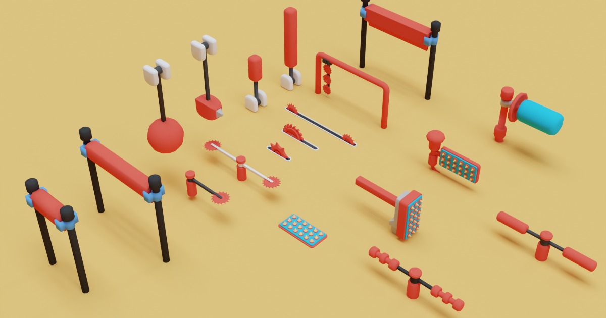 Hyper-Casual Traps & Obstacles | 3D Props | Unity Asset Store