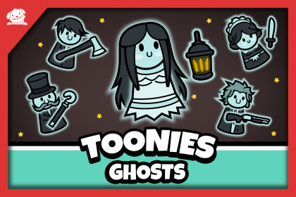 Toonies Ghosts - 2D Cute Ghost Characters & Boss