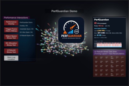 PerfGuardian – Lightweight FPS, GC & Memory Profiler for Runtime