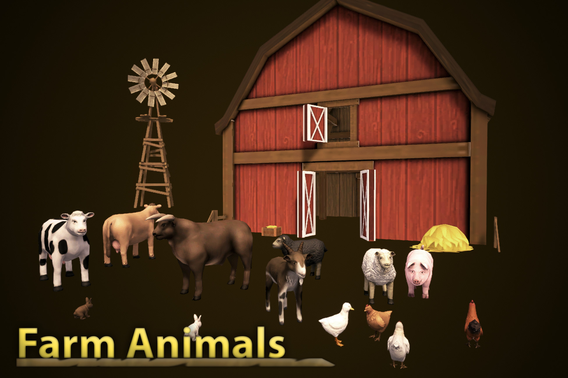 Unity Farm Asset Farm Animals | 3D Animals | Unity Asset Store