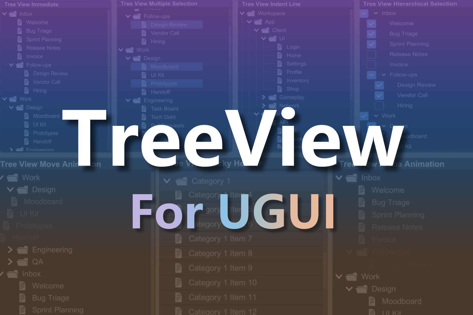 UGUI Super TreeView