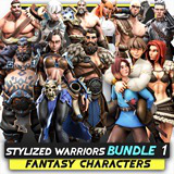 12 In 1 Mega Bundle - Stylized Characters Warriors - #68