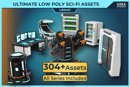 LOW POLY SCI-FI ULTIMATE ASSET LIBRARY