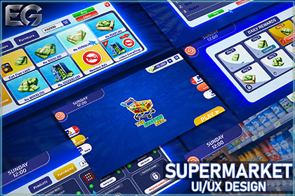 Supermarket & Mega Mall Simulator UI Kit – Complete Shop, POS & Inventory System