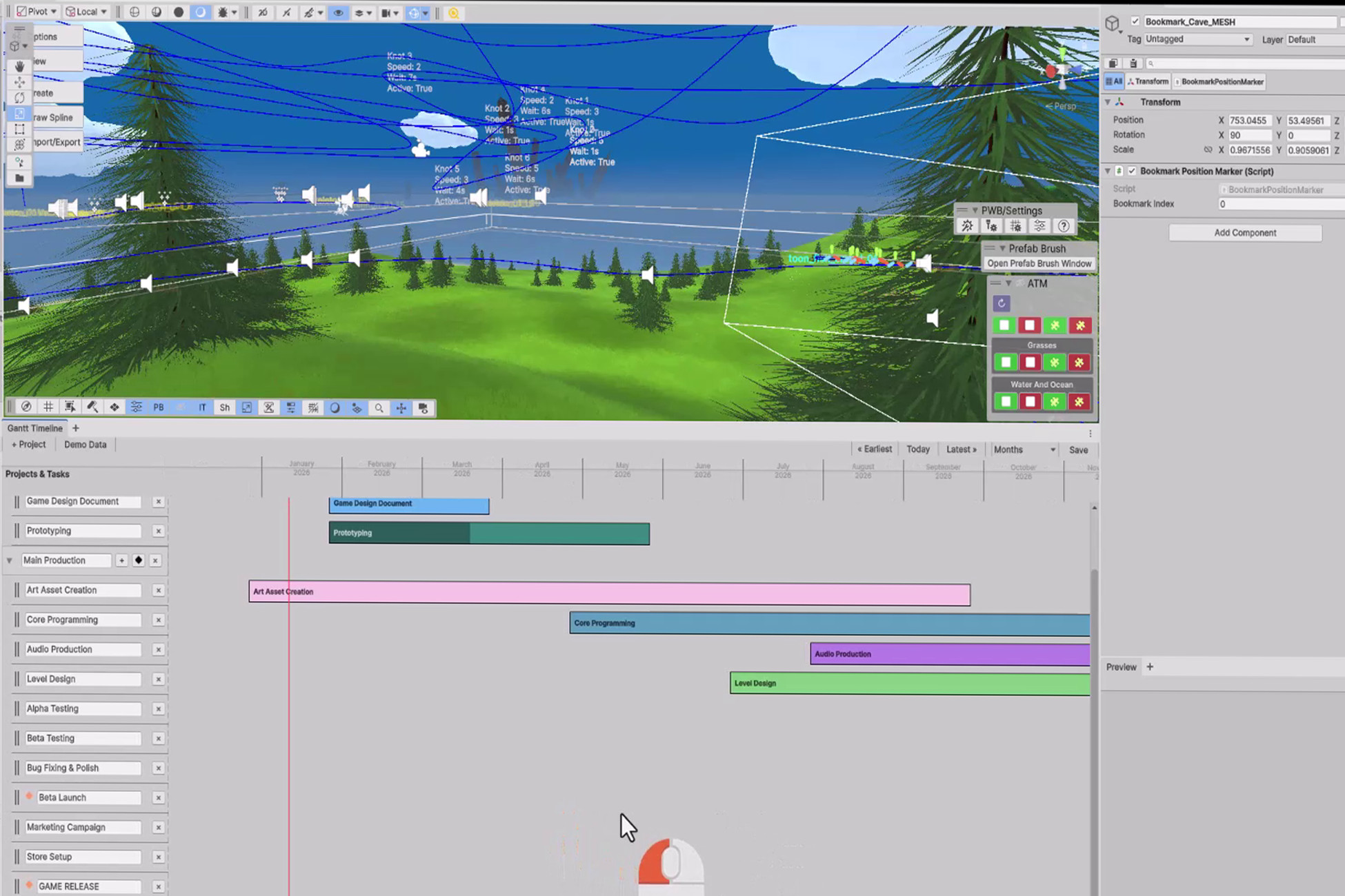 Gantt Timeline - Game Development Project Tracker, image 1