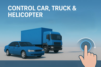 Quick car and helicopter mobile control