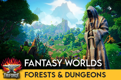 Fantasy Worlds - Forests, Meadows & Dungeons - Stylized 3D Environment