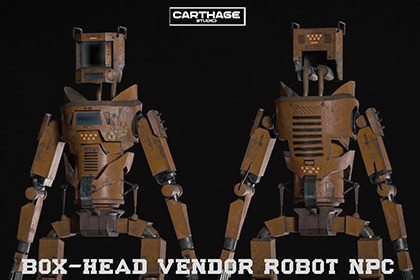 Box-Head Vendor Robot NPC
