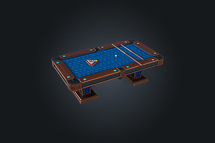 Pool Table V2 - Billiards | Game Ready PBR | Built-In & URP Compatible