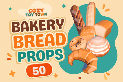 Cozy Bakery Bread Props