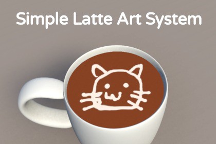 Simple Latte Art Drawing System