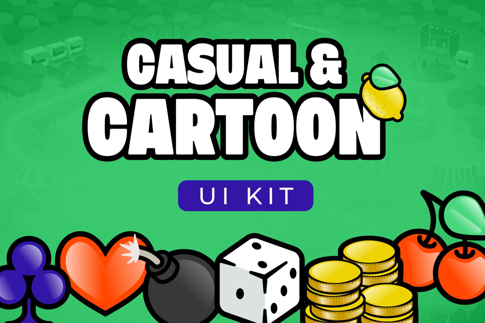Unity Example Cartoon Casual & Cartoon UI Kit | 2D GUI | Unity Asset Store