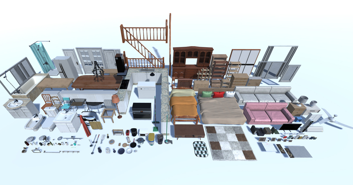 Home Furniture Pack 3D Furniture Unity Asset Store
