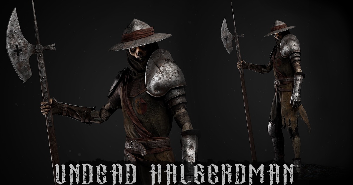 Undead Halberdman | Characters | Unity Asset Store
