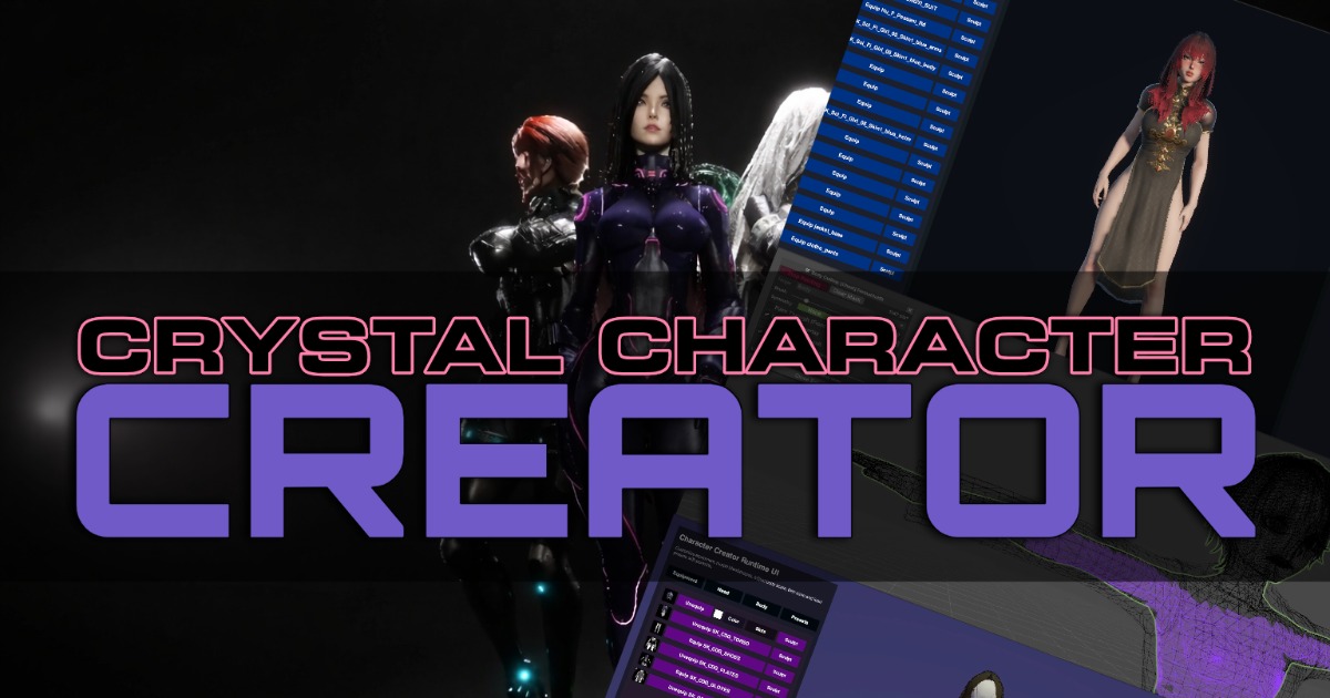 Crystal Character Creator | Sculpt Design Equip any Model & GC2 ...
