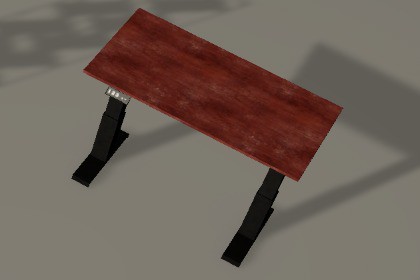 Desk and Bookshelf