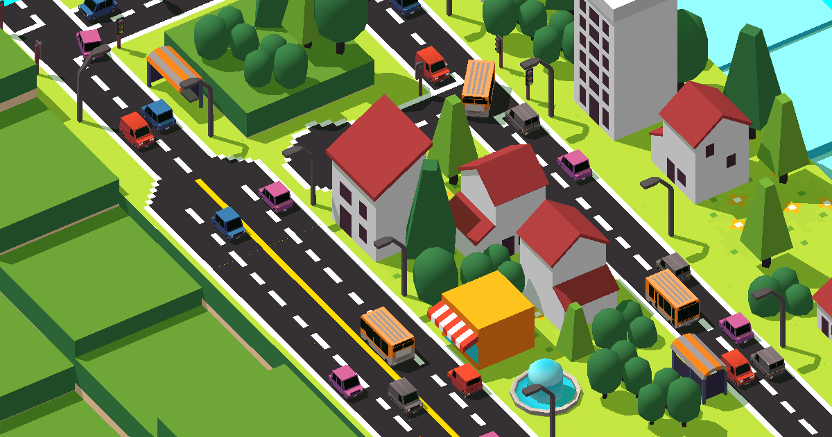 Pixel 3D City Builder Devil's 3D 도시 Unity Asset Store