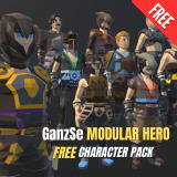 GanzSe FREE Low Poly Modular Character
