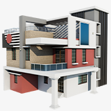 Modern House 01 URP HDRP Textures