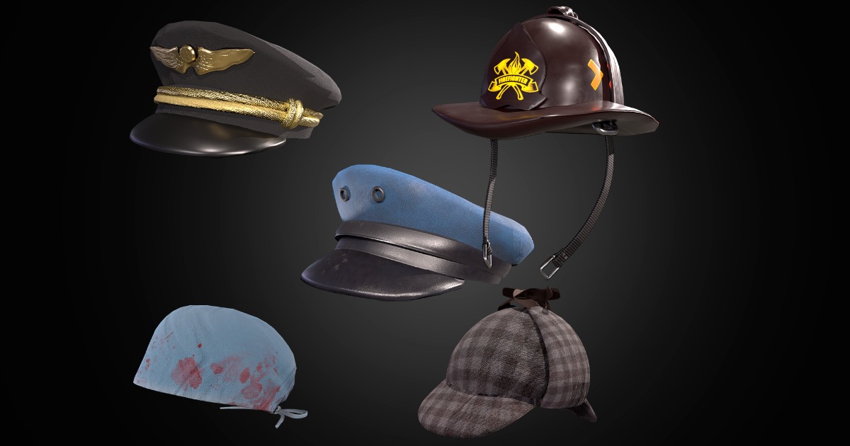 Worker Hat Pack | Props | Unity Asset Store