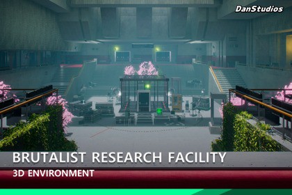 Brutalist Research Facility Environment