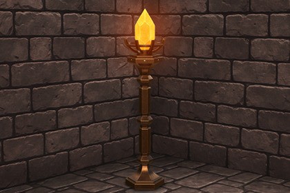 Medieval Torch_Stand_3