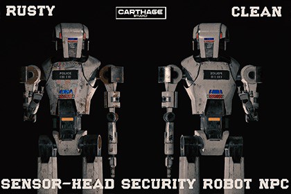 Sensor-Head Security Robot NPC