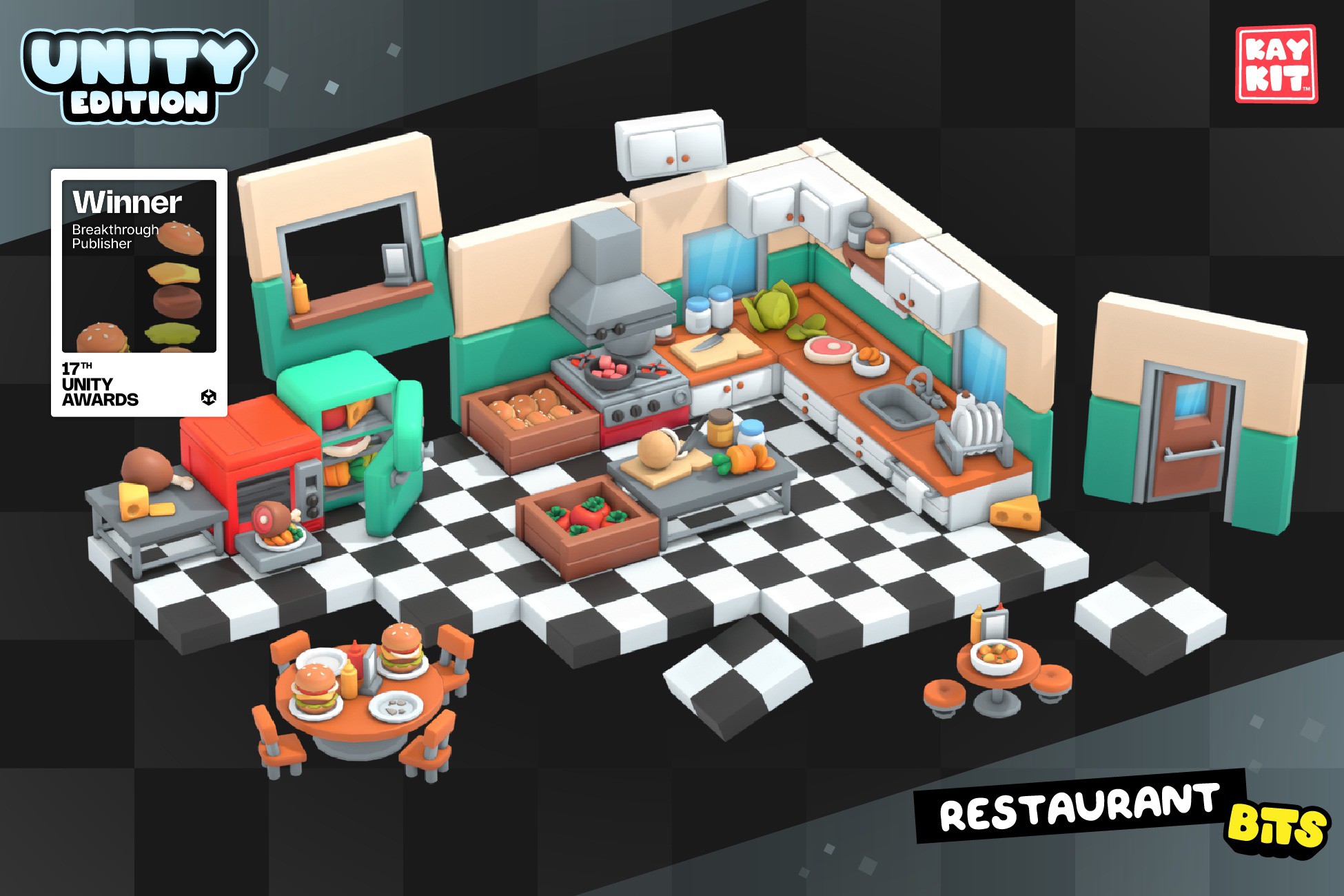 KayKit - Restaurant Bits (for Unity) | 3D Food | Unity Asset Store