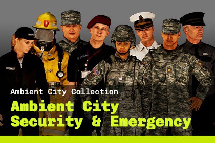 Ambient City Characters - Security & Emergency