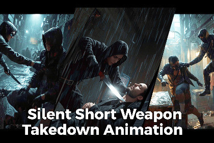 Silent Short Weapon Takedown Animation Pack