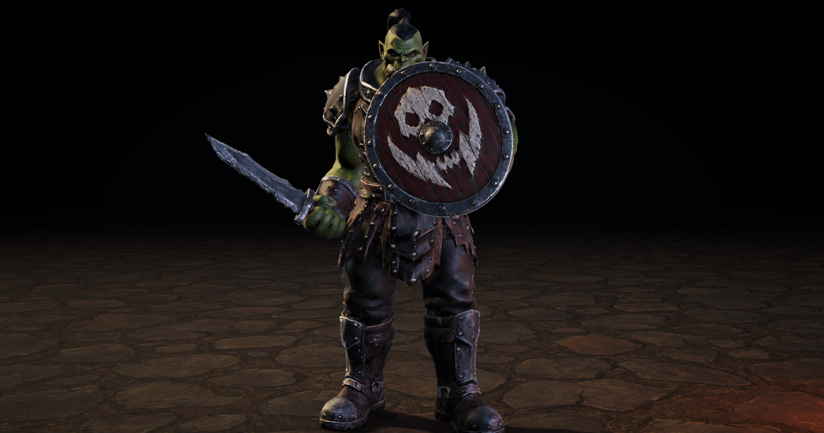 Orc Shieldguard - Animated Fantasy Character | 3D Humanoids | Unity ...