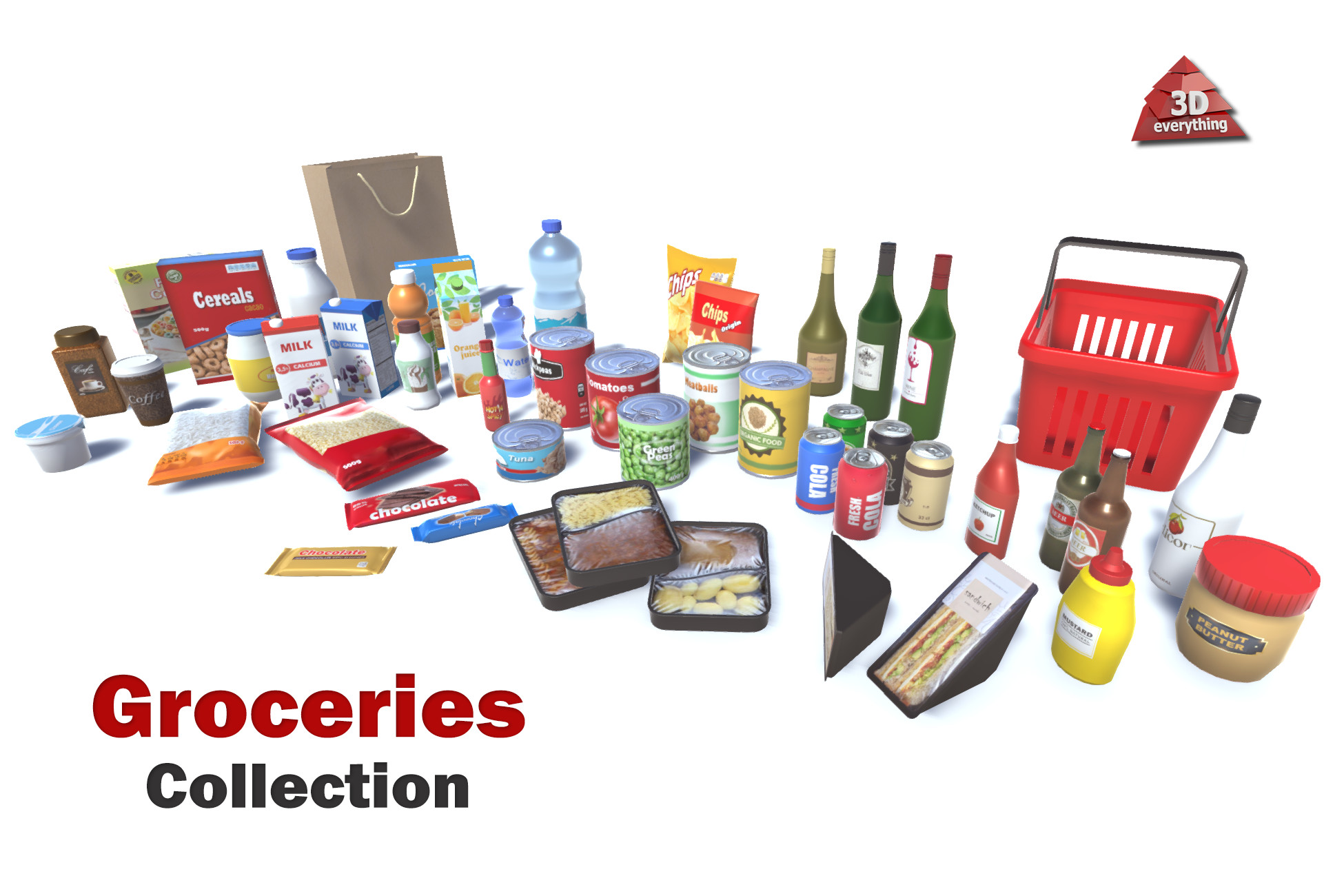 Groceries Collection | 3D Food | Unity Asset Store