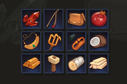 Survival Crafting Resource Icons 01