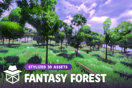 Stylized Fantasy Forest - Lively Nature